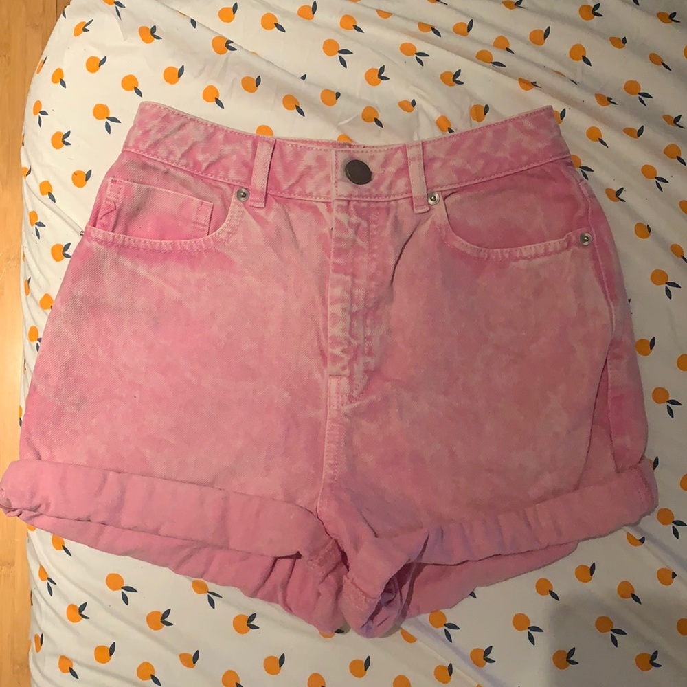 ASOS Pink Denim Shorts